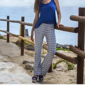 Pantalone con elastico in vita