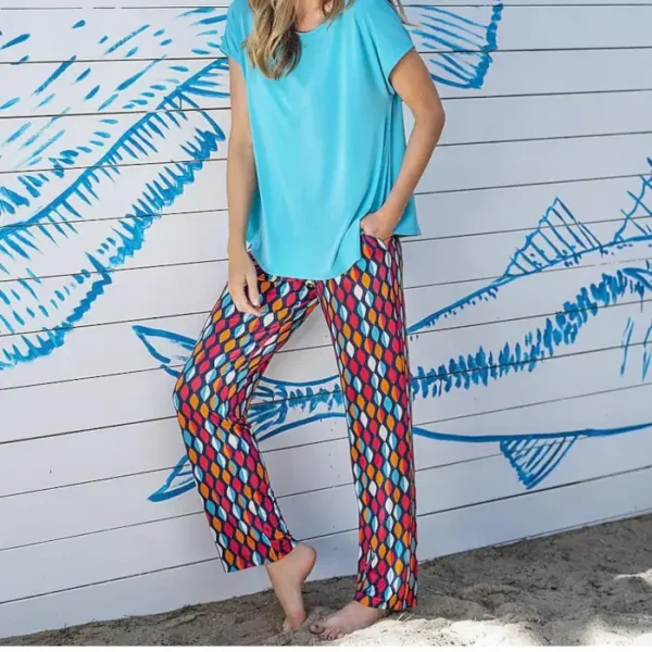 Pantalone lungo stampato